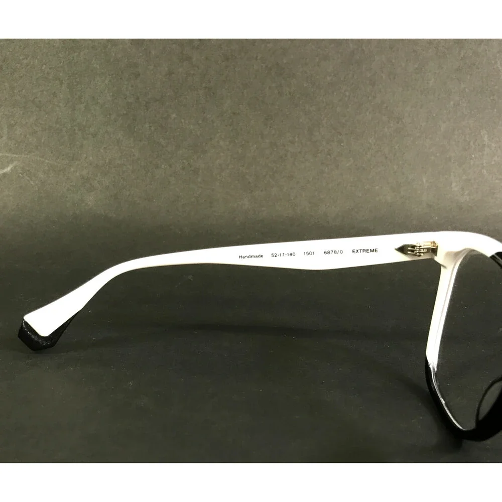 Gigi Studios Eyeglasses Frame EXTREME 6878/1 1501 White Black Full Rim 52-17-140